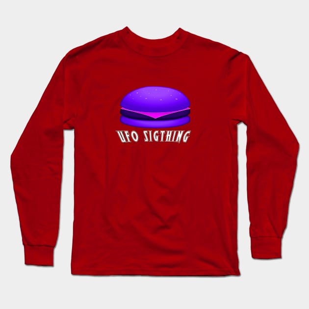 Cool and Funny UFO merchandise for all genre, Gift Shirt UFO Long Sleeve T-Shirt by Nocrayons
